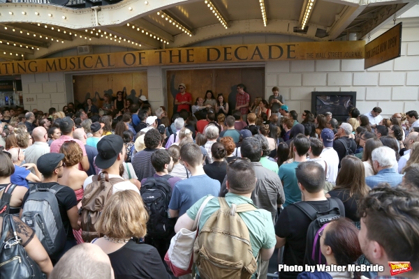 Photo Coverage: They Wanna Be in the Room Where It Happens- Fans Flock for HAMILTON's First Lottery! Image