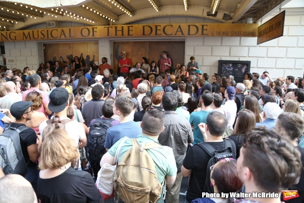 Photo Coverage: They Wanna Be in the Room Where It Happens- Fans Flock for HAMILTON's First Lottery! Image