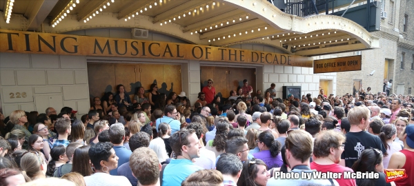 Photo Coverage: They Wanna Be in the Room Where It Happens- Fans Flock for HAMILTON's First Lottery! Image