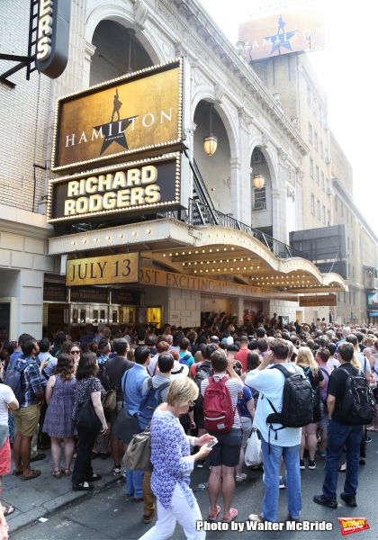 Photo Coverage: They Wanna Be in the Room Where It Happens- Fans Flock for HAMILTON's First Lottery! Image