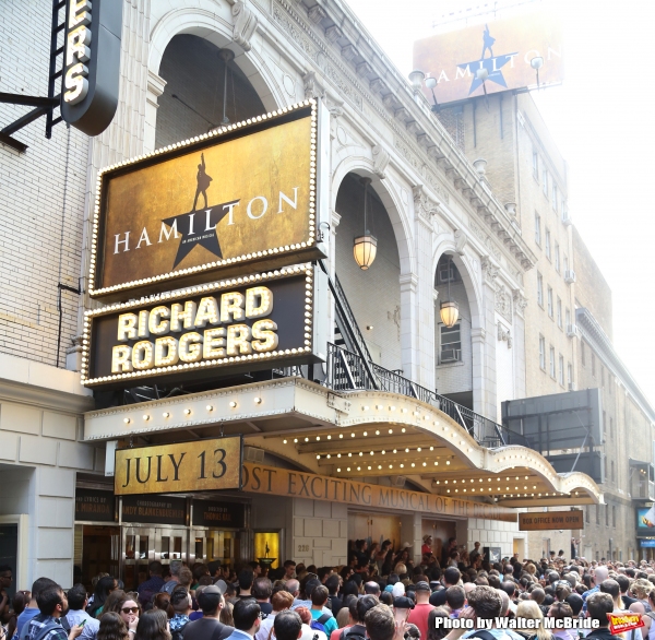 Photo Coverage: They Wanna Be in the Room Where It Happens- Fans Flock for HAMILTON's First Lottery! Image
