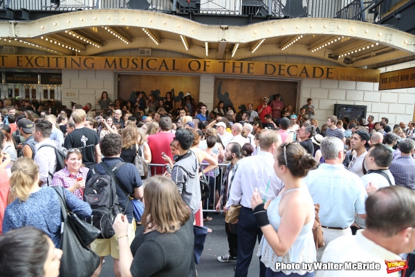Photo Coverage: They Wanna Be in the Room Where It Happens- Fans Flock for HAMILTON's First Lottery! Image