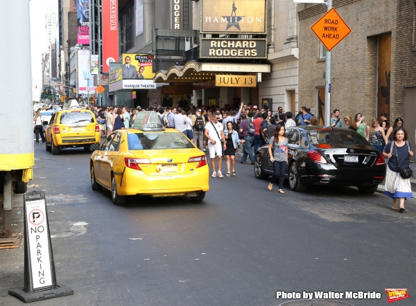 Photo Coverage: They Wanna Be in the Room Where It Happens- Fans Flock for HAMILTON's First Lottery! Image
