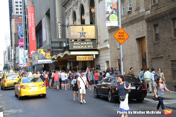 Photo Coverage: They Wanna Be in the Room Where It Happens- Fans Flock for HAMILTON's First Lottery! Image