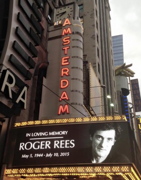 Photos and Footage: In Memoriam... Broadway Dims Its Marquees for Roger Rees Image