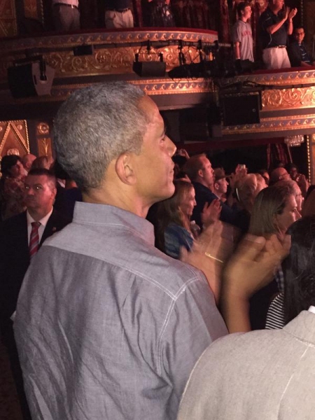 Photo Flash: President Obama Gives HAMILTON a Standing Ovation Image