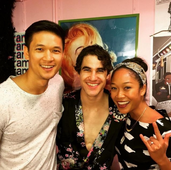 Photo Flash: GLEE's Harry Shum Jr. Visits Darren Criss At HEDWIG Image