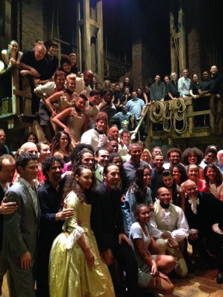 Photo Coverage: President Obama Poses with the HAMILTON Cast! Image