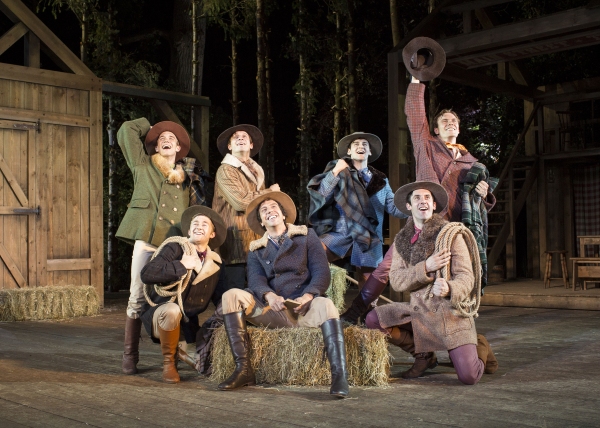 Photo Flash: New Shots of Alex Gaumond and Laura Pitt-Pulford in SEVEN BRIDES FOR SEVEN BROTHERS at Regent's Park 