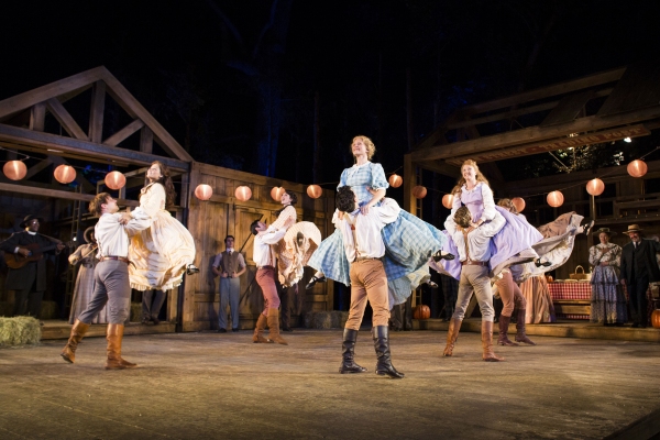 Photo Flash: New Shots of Alex Gaumond and Laura Pitt-Pulford in SEVEN BRIDES FOR SEVEN BROTHERS at Regent's Park 