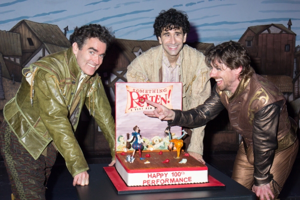Photo Coverage: SOMETHING ROTTEN! Cast Celebrates 100 Performances on Broadway!  Image