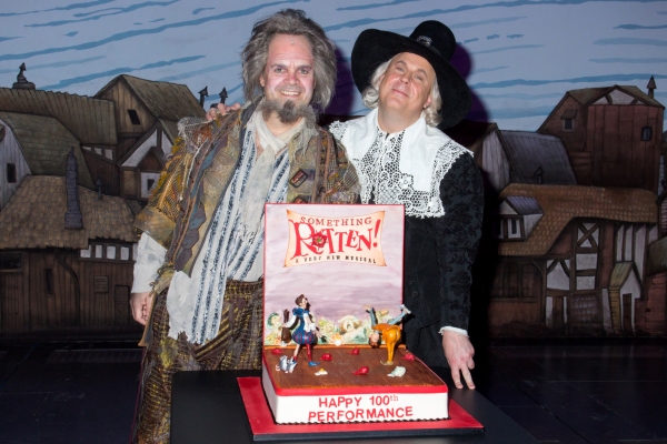 Photo Coverage: SOMETHING ROTTEN! Cast Celebrates 100 Performances on Broadway!  Image