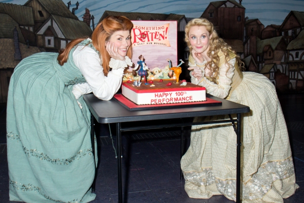 Photo Coverage: SOMETHING ROTTEN! Cast Celebrates 100 Performances on Broadway!  Image