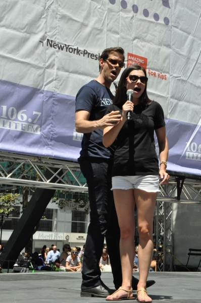 Photo Coverage: Casts of KINKY BOOTS, BEAUTIFUL, PHANTOM & More Perform in Bryant Park Image