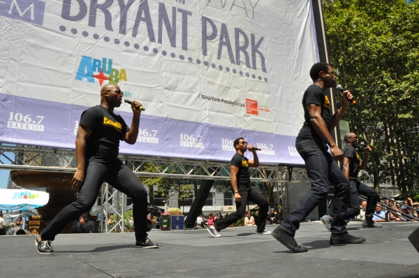 Photo Coverage: Casts of KINKY BOOTS, BEAUTIFUL, PHANTOM & More Perform in Bryant Park Image