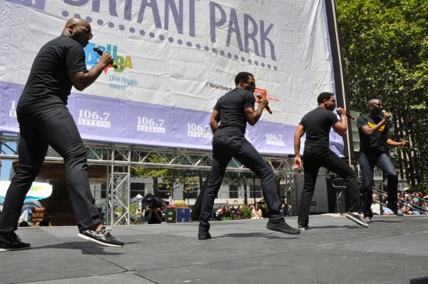 Photo Coverage: Casts of KINKY BOOTS, BEAUTIFUL, PHANTOM & More Perform in Bryant Park Image