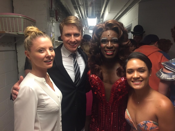 Photo Flash: EMPIRE's Grace Gealey & Kaitlin Doubleday Visit KINKY BOOTS in Chicago Image