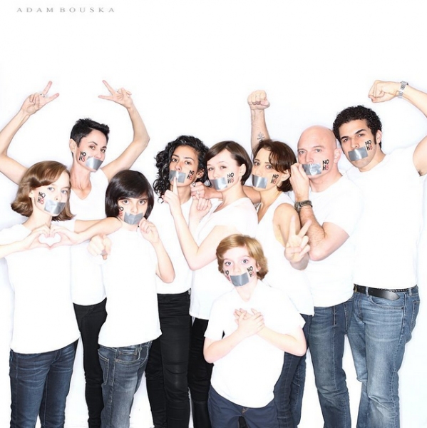 Photo Flash: Embracing the Silence! FUN HOME Cast Joins NOH8 Campaign Image