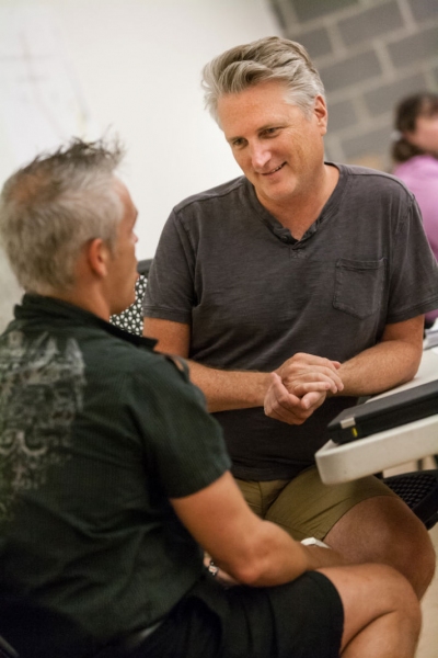 Photo Flash: First Look at Mark Evans, Lawrence Redmond and More in Rehearsals for Signature Theatre's THE FIX Image