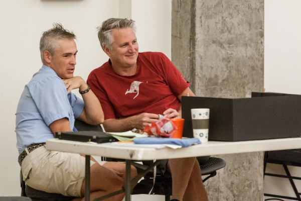 Photo Flash: First Look at Mark Evans, Lawrence Redmond and More in Rehearsals for Signature Theatre's THE FIX Image