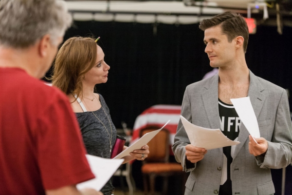 Photo Flash: First Look at Mark Evans, Lawrence Redmond and More in Rehearsals for Signature Theatre's THE FIX Image