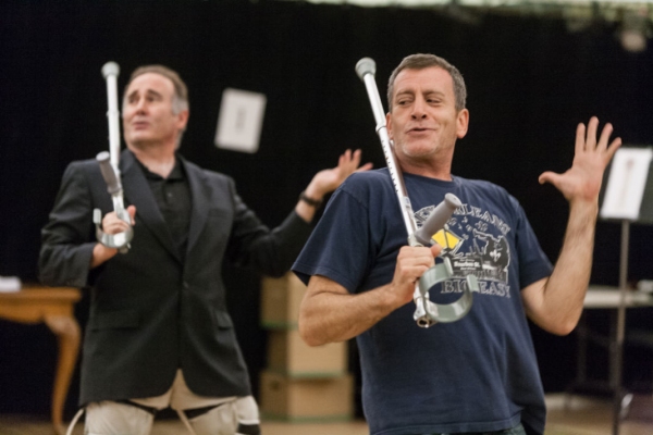 Photo Flash: First Look at Mark Evans, Lawrence Redmond and More in Rehearsals for Signature Theatre's THE FIX Image