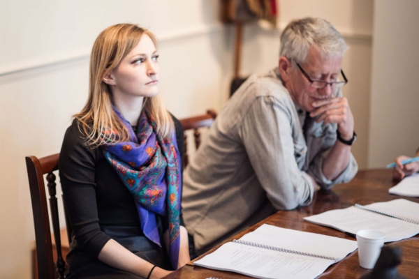 Photo Flash: First Look at Rehearsals of West End's McQUEEN Starring Stephen Wight Image