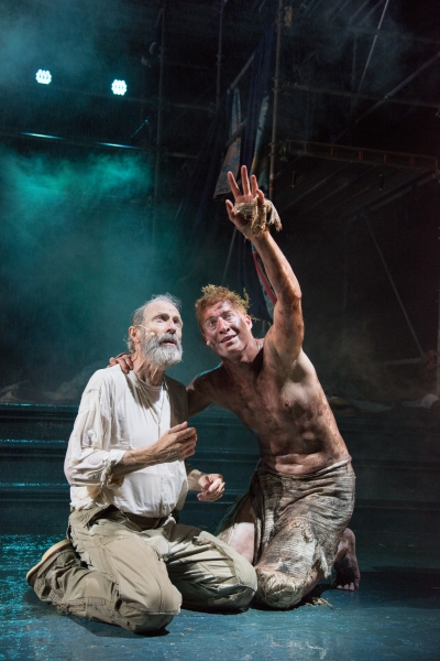 King Lear (Will Lyman) and Edgar (Edward Hoopman) Photo