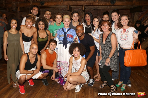 Betsy Struxness with Chorus members and Actors&#39; Equity officers Photo