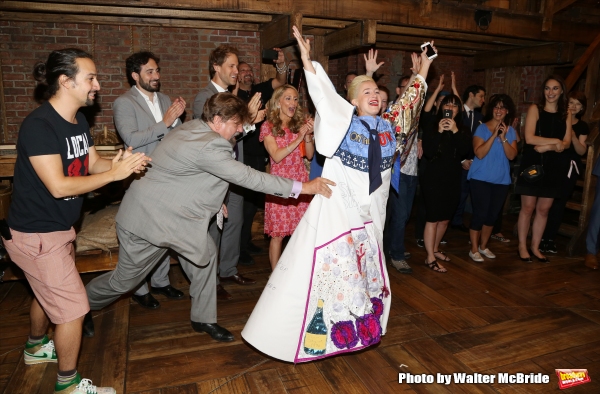 Lin-Manuel Miranda and Betsy Struxness with company Photo