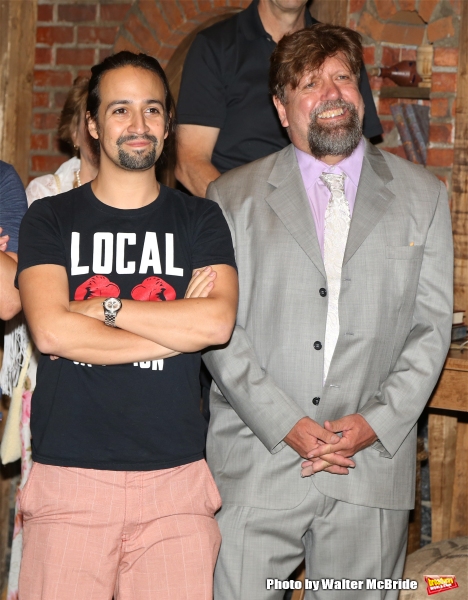 Lin-Manuel Miranda and Oskar Eustis Photo