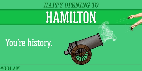 Photo Flash: GENTLEMAN'S GUIDE Welcomes HAMILTON to Broadway With Funny Graphic Image