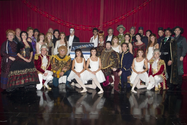 Photo Flash: Liam Tamne, Harriet Jones, Geronimo Rauch and the Cast of London's PHANTOM Celebrate 12,000 Performances!  Image