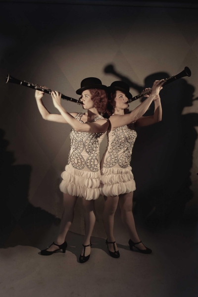 Colleen Fee and Britt-Marie Sivertsen as 'Daisy & Violet Hilton' Photo