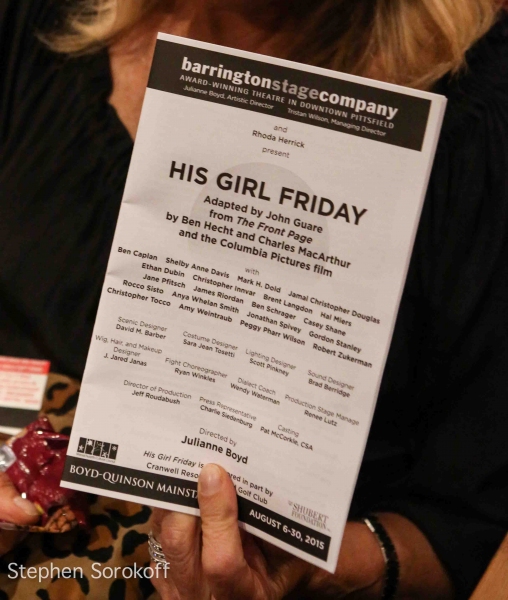 Photo Coverage: Inside Opening Night of HIS GIRL FRIDAY at Barrington Stage Company Image