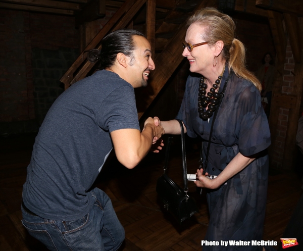 Meryl Streep visits Lin-Manuel Miranda Photo