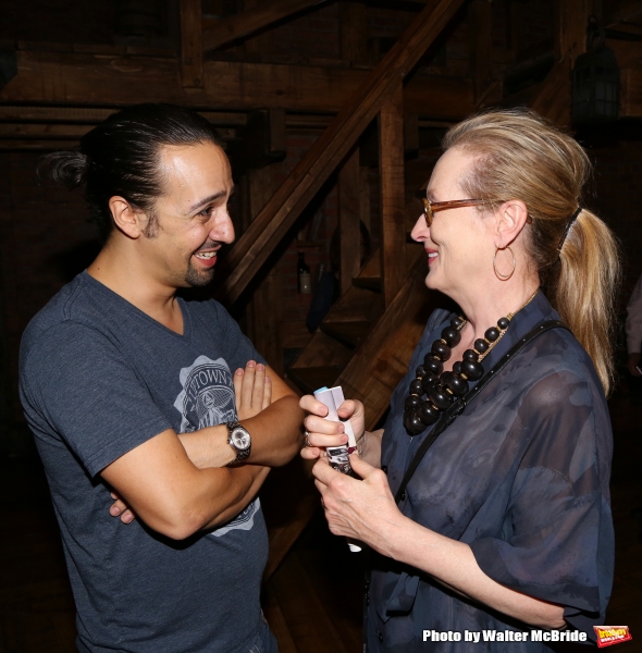 Exclusive Photo Coverage: Meryl Streep Stops By Richard Rodgers to Catch HAMILTON! Image