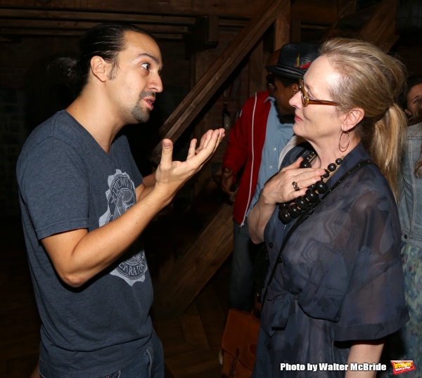 Meryl Streep visits Lin-Manuel Miranda Photo