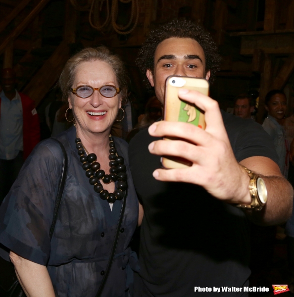 Exclusive Photo Coverage: Meryl Streep Stops By Richard Rodgers to Catch HAMILTON! Image