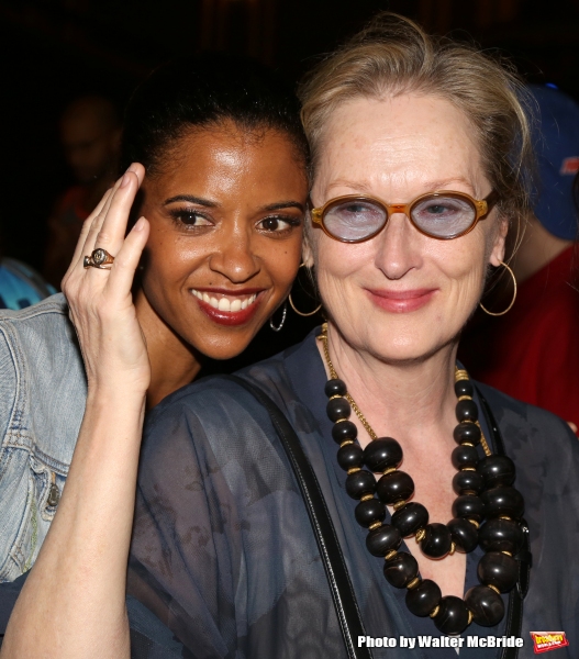 Meryl Streep visits Renee Elise Goldsberry Photo