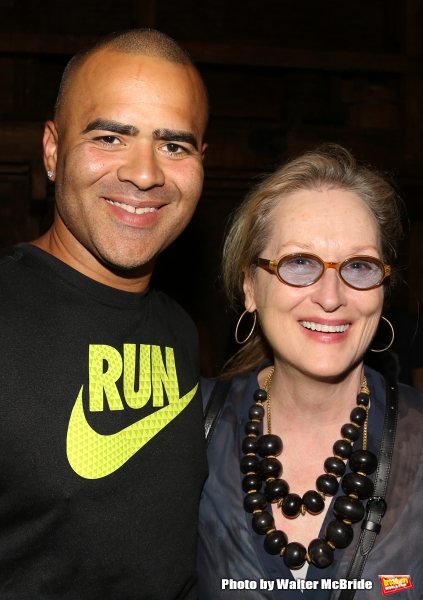 Meryl Streep visits Christopher Jackson Photo