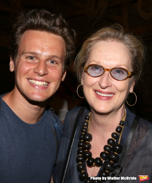 Meryl Streep visits Jonathan Groff Photo