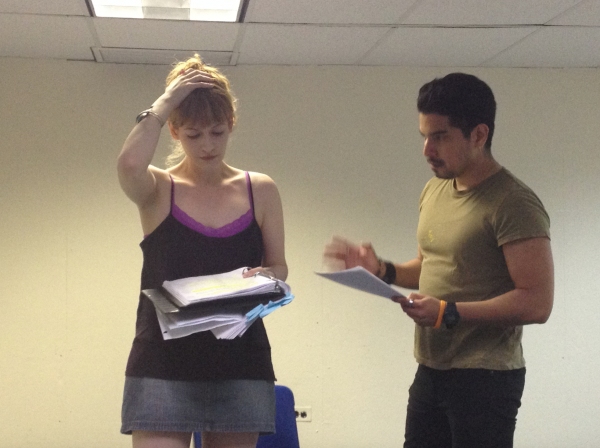 Photo Flash: In Rehearsal for THE GOD GAFFE at FringeNYC Image