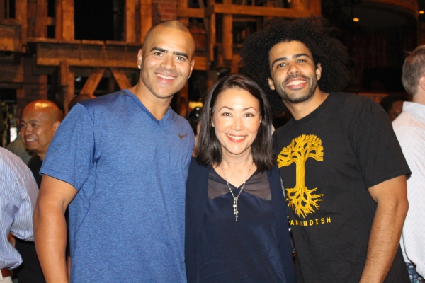 Photo Coverage: HAMILTON Gets Starry! Denzel Washington, Aziz Ansari, Zachary Quinto, and Ann Curry Chill with HAMILTON Cast Image