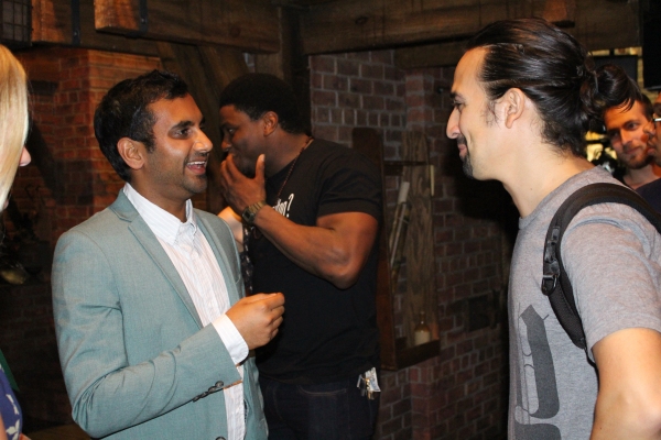 Photo Coverage: HAMILTON Gets Starry! Denzel Washington, Aziz Ansari, Zachary Quinto, and Ann Curry Chill with HAMILTON Cast Image