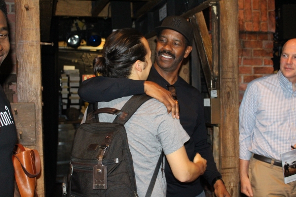 Photo Coverage: HAMILTON Gets Starry! Denzel Washington, Aziz Ansari, Zachary Quinto, and Ann Curry Chill with HAMILTON Cast Image