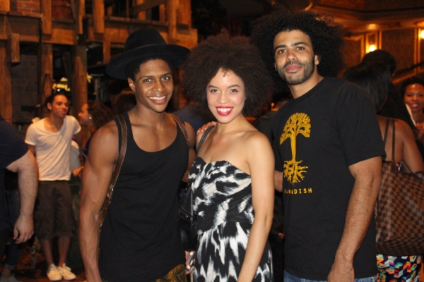 Photo Coverage: HAMILTON Gets Starry! Denzel Washington, Aziz Ansari, Zachary Quinto, and Ann Curry Chill with HAMILTON Cast Image