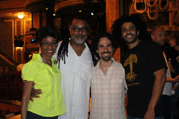 Photo Coverage: HAMILTON Gets Starry! Denzel Washington, Aziz Ansari, Zachary Quinto, and Ann Curry Chill with HAMILTON Cast Image