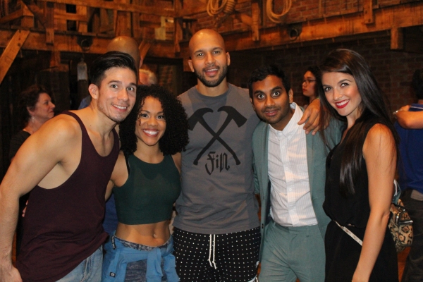 Photo Coverage: HAMILTON Gets Starry! Denzel Washington, Aziz Ansari, Zachary Quinto, and Ann Curry Chill with HAMILTON Cast Image