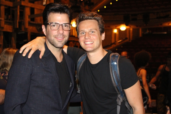 Photo Coverage: HAMILTON Gets Starry! Denzel Washington, Aziz Ansari, Zachary Quinto, and Ann Curry Chill with HAMILTON Cast Image